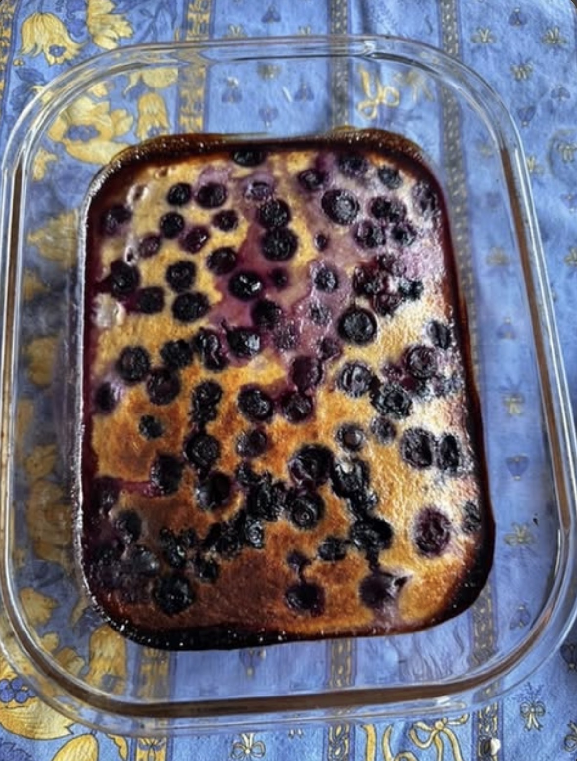 Customer's Blueberry protein bake