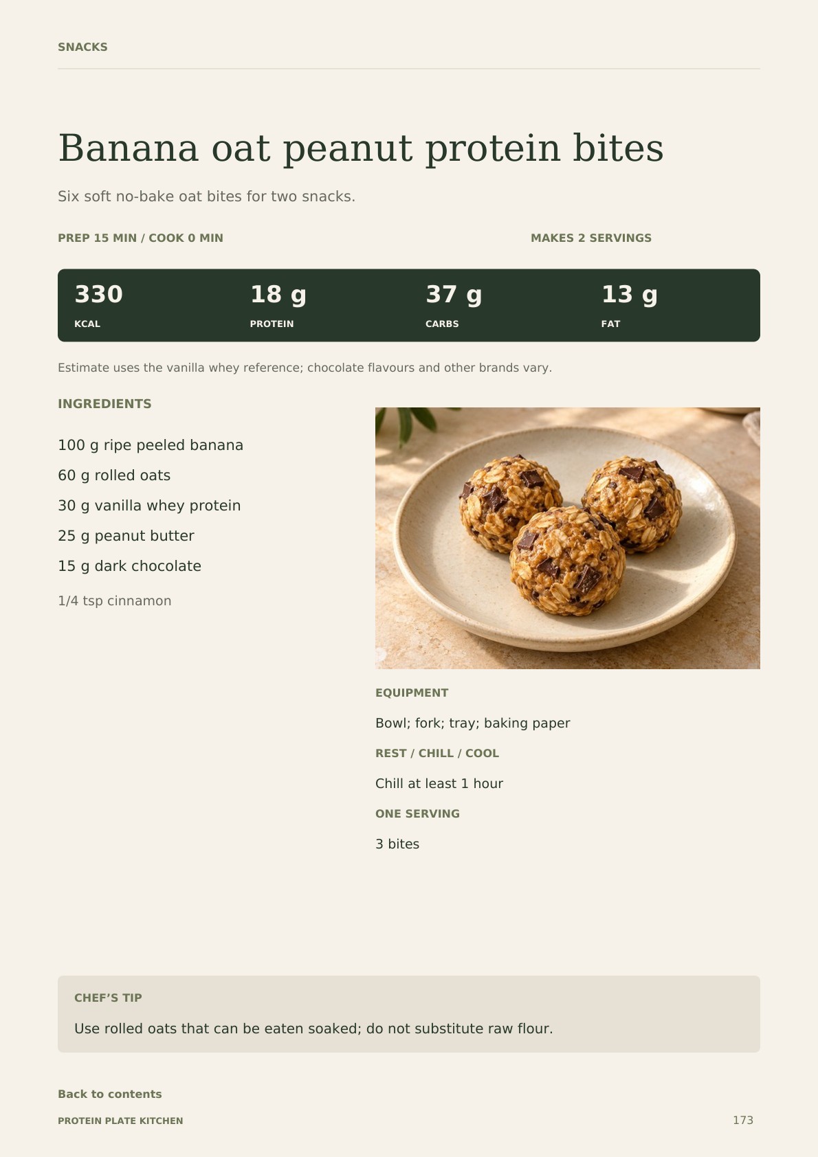 Banana oat peanut protein bites