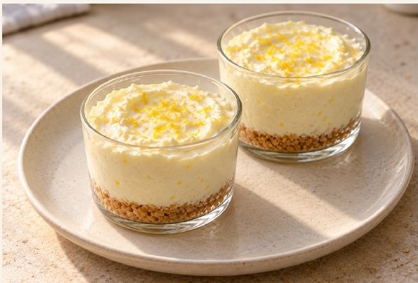 Lemon Cheesecake Dessert Pots