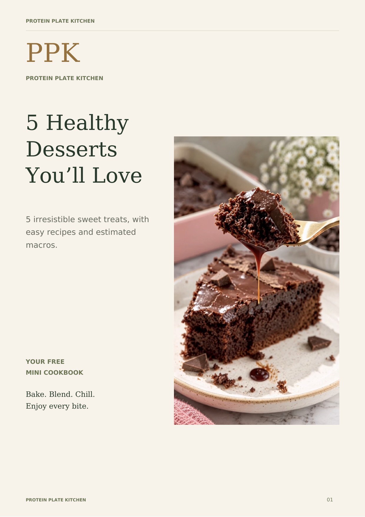 5 Healthy Desserts You'll Love — free mini cookbook cover